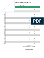 Daftar Hadir Klas Bumil