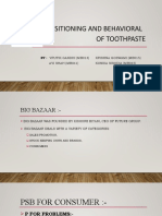 Positioning and Behavioral (MM Assignment)