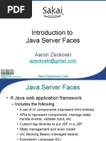 Introduction To Java Server Faces: Aaron Zeckoski