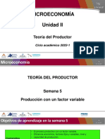 USMP 2022-1 S5 Producción Con Un Factor Variable