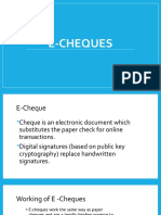 E Cheques