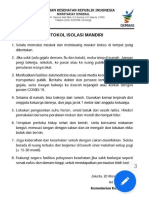 PROTOKOL ISOLASI MANDIRI