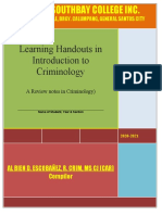 1 Introduction To Criminology Notes