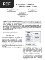 Surrvey Paper On Intelligent Reader For Visually Impaired People