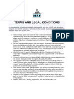 Terms and Legal Conditions