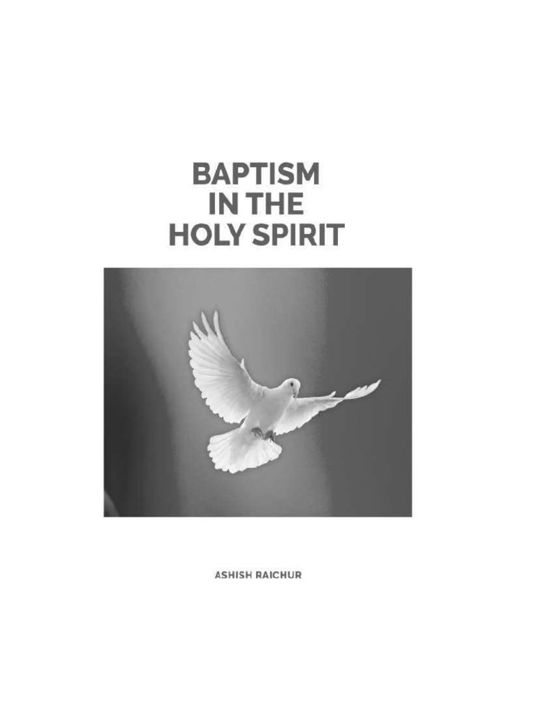 Baptism in The Holy Spirit | PDF | Baptism | Baptism With The Holy Spirit