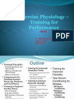 Training For Performance (Part-B)