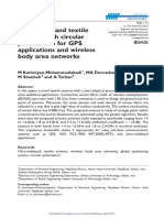 Ultra-Wideband Textile Antenna With Circular Polarization For GPS Applications and Wireless Body Area Networks