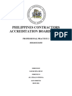 Philippines Contractors Accreditation Board (Pcab) : Professional Practice 2