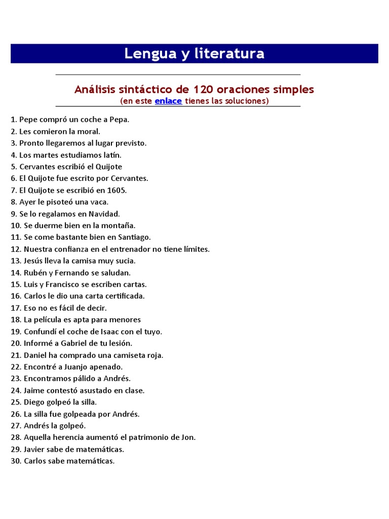 120 Oraciones Simples Pdf