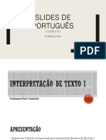 Ae Portugues Dica Sobre Apostila Slides