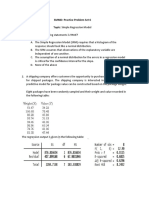 SMMD: Practice Problem Set 6 Topic: Simple Regression Model
