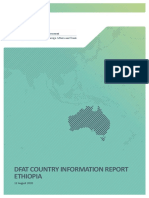 Dfat Country Information Report Ethiopia: 12 August 2020