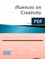 Lesson Four - Influences On Creativity