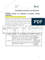 Actividades de La Semana 30 de Mayo Al 4 de Junio de 2022