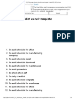 PDF 5s Audit Checklist