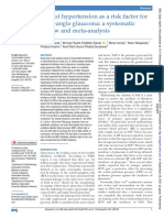 Role of Hypertension As A Risk Factor OAG