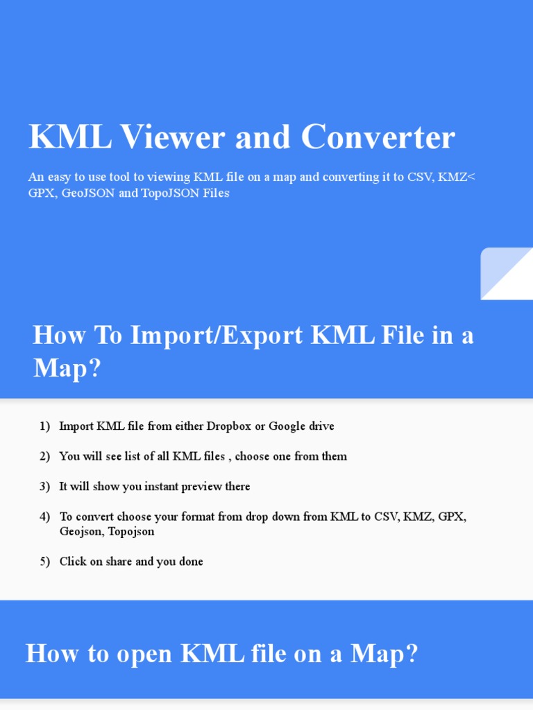 Best KML To KMZ Converter Online Converter GIS PDF