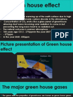 Green House Effect: - Meaning: Progressive Warming Up of The Earth Surface Due To High