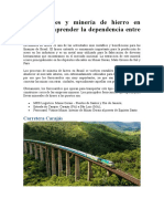 ferrocariles y minería de hiero en brasil