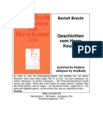 Brecht - Geschichten Vom Herrn Keuner 3518365169