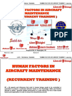 Human Factors in Aircraft Maintenance (Recurrent Training)