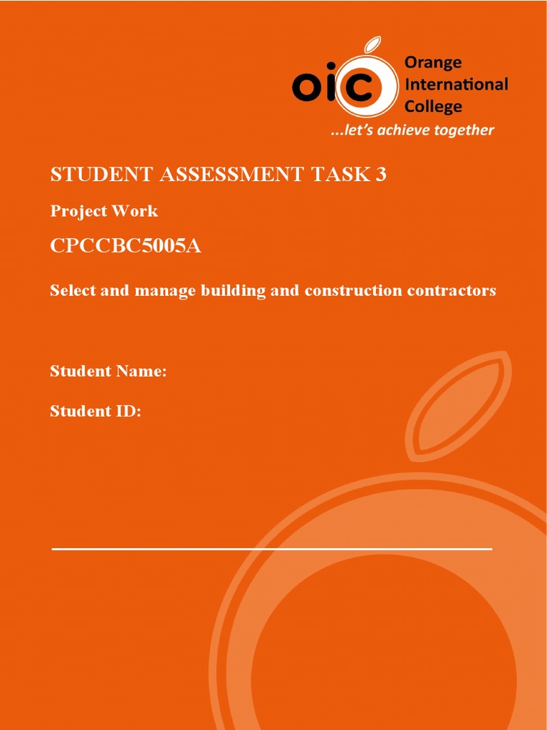 CPCCBC5005A Student Assessment Task 3 | PDF | Specification (Technical ...