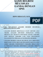 Analisis Regresi Multiples (Berganda) Dengan SPSS