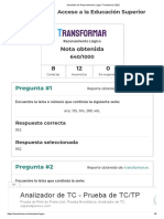 Simulador de Razonamiento Lógico Transformar 2022