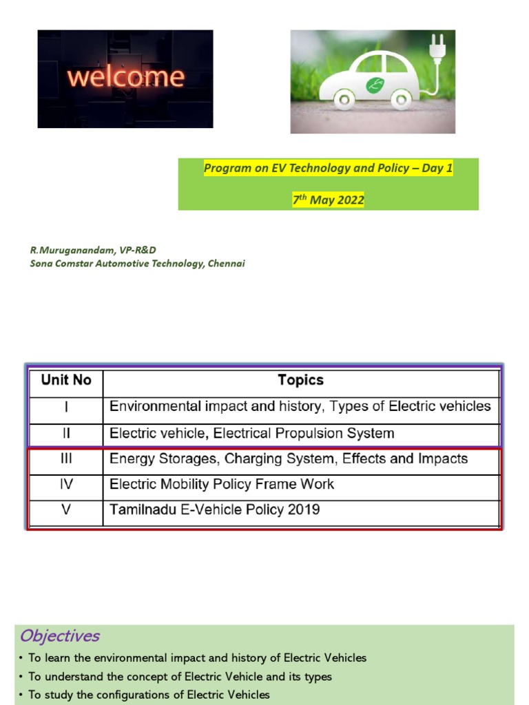 EV Technology and Policy Overview | PDF | Electric Motor | Transport