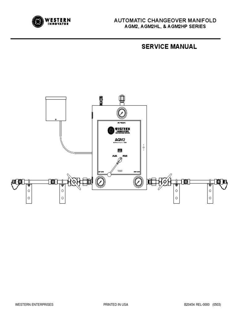 Service Manual: Automatic Changeover Manifold | PDF | Valve | Atmosphere