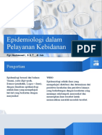 EPIDEMIOLOGI 10 Epidemiologi Dalam Pelayanan Kebidanan