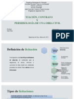 Licitación, Contratación y Permisología para Incio de Obra - García, Paz, Parra123123