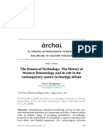 The Demon of Technology - The History of Western Demonology and Its Role in The Contemporary Nature-Technology Debate Author Enrico Postiglione