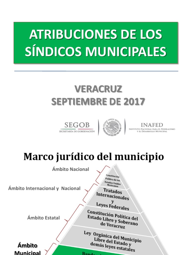 Atribuciones de Los Síndicos Municipales | PDF | Gobierno local | Alcalde