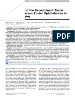 Effectiveness of The Recombinant Zoster Vaccine For Herpes Zoster Ophthalmicus in The United States