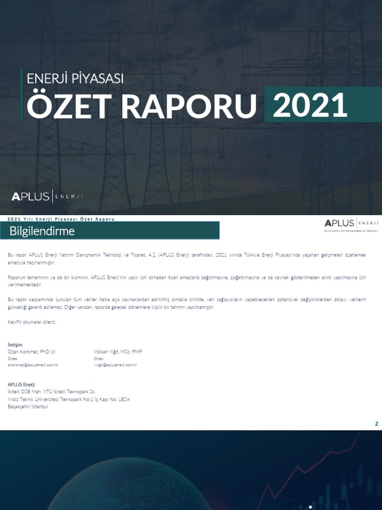 Aplus Enerji Piyasaları Özeti | PDF