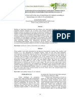 Quality of Water From Well in The Area of Rented House For Students According To Bacteriologic Test With E.coli As Bioindicator