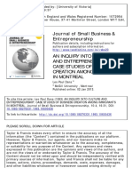 Journal of Small Business & Entrepreneurship: To Cite This Article: Leo Paul Dana (1993) AN INQUIRY INTO CULTURE AND