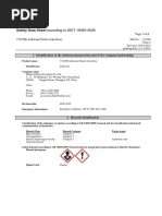 Safety Data Sheet: According To GB/T 16483-2008