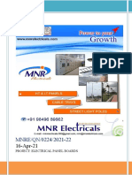 MNRE/QN/0224/2021-22: Project: Electrical Panel Boards