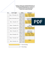 Jadwal Pas Kls 2