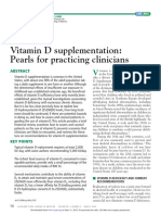 Vitamin D Supplementation: Pearls For Practicing Clinicians: Review