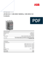 AF400-30-11 250-500V 50/60Hz / 250-500V DC Contactor: Product-Details