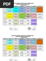 HORARIOS 1ER - 4TO AÑO 2022 - I - EO PNP jsjsjs