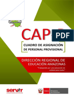 CAP Provisional - DRE Amazonas 2022