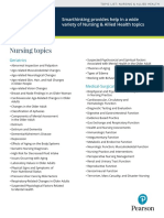 Smarthinking Nursing Allied Health Topic List INSTR7456