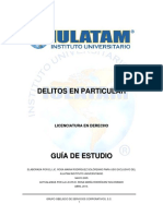 Delitos en particular: guía de estudio para la licenciatura en derecho