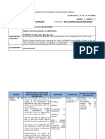 Cronograma de Actividades en Modalidad Híbrida Del 25 Al 29 de Octubre