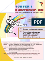 Taekwondo Championship Entry Forms